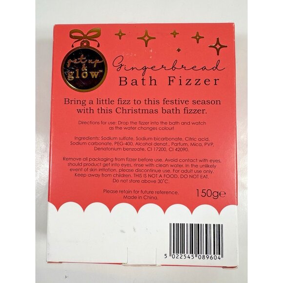 Get Up & Glow Bath Bomb Fizzer Fruity Gingerbread Vanilla Penguin Color Changing - Picture 3 of 9